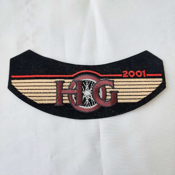 Harley Davidson HOG 2001 Patch‎ & Pin Set Motorcycle Biker Embroidered NOS Rare - Picture 2 of 7